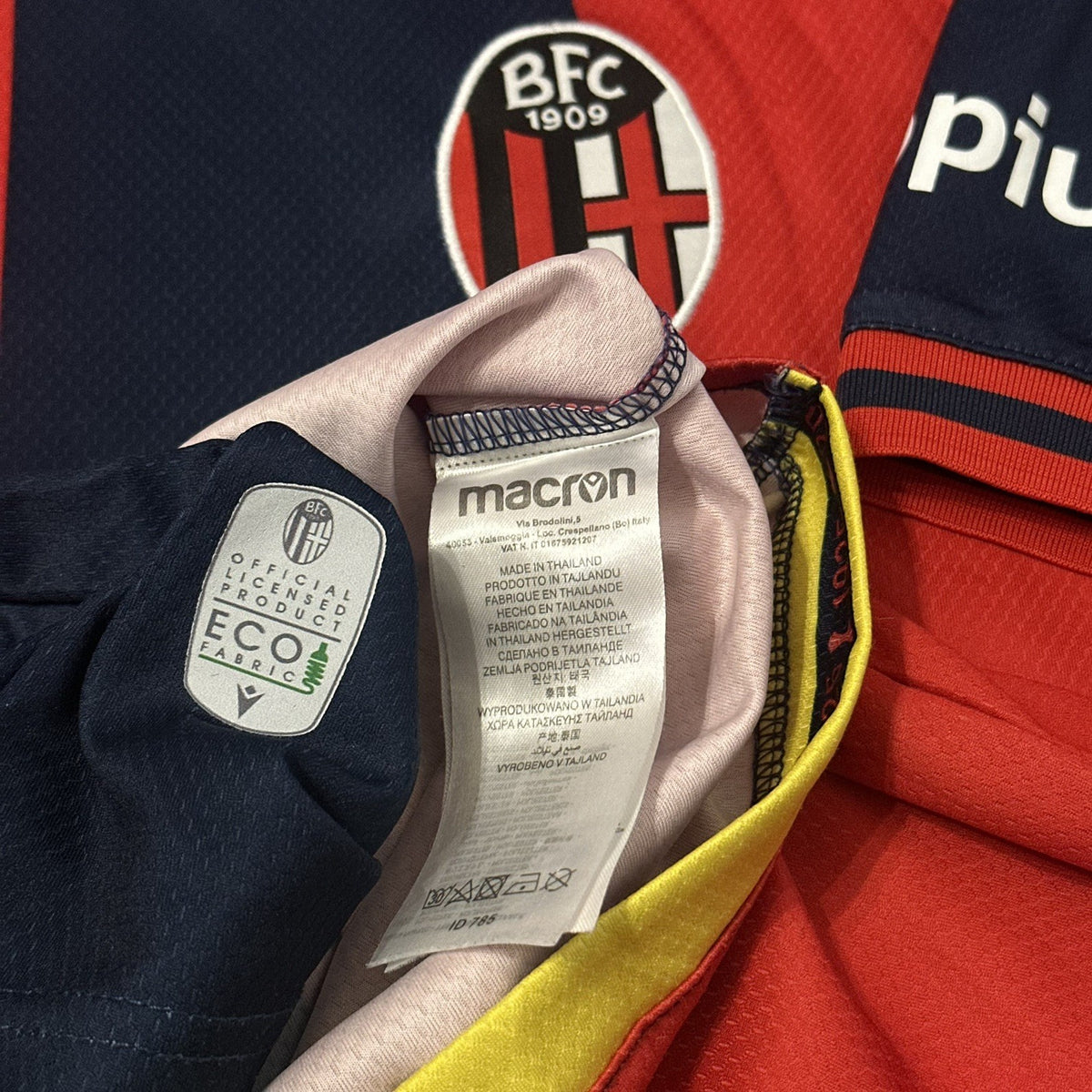 Bologna Home Football Shirt 24-25 XXL 2XL Soccer Jersey Macron