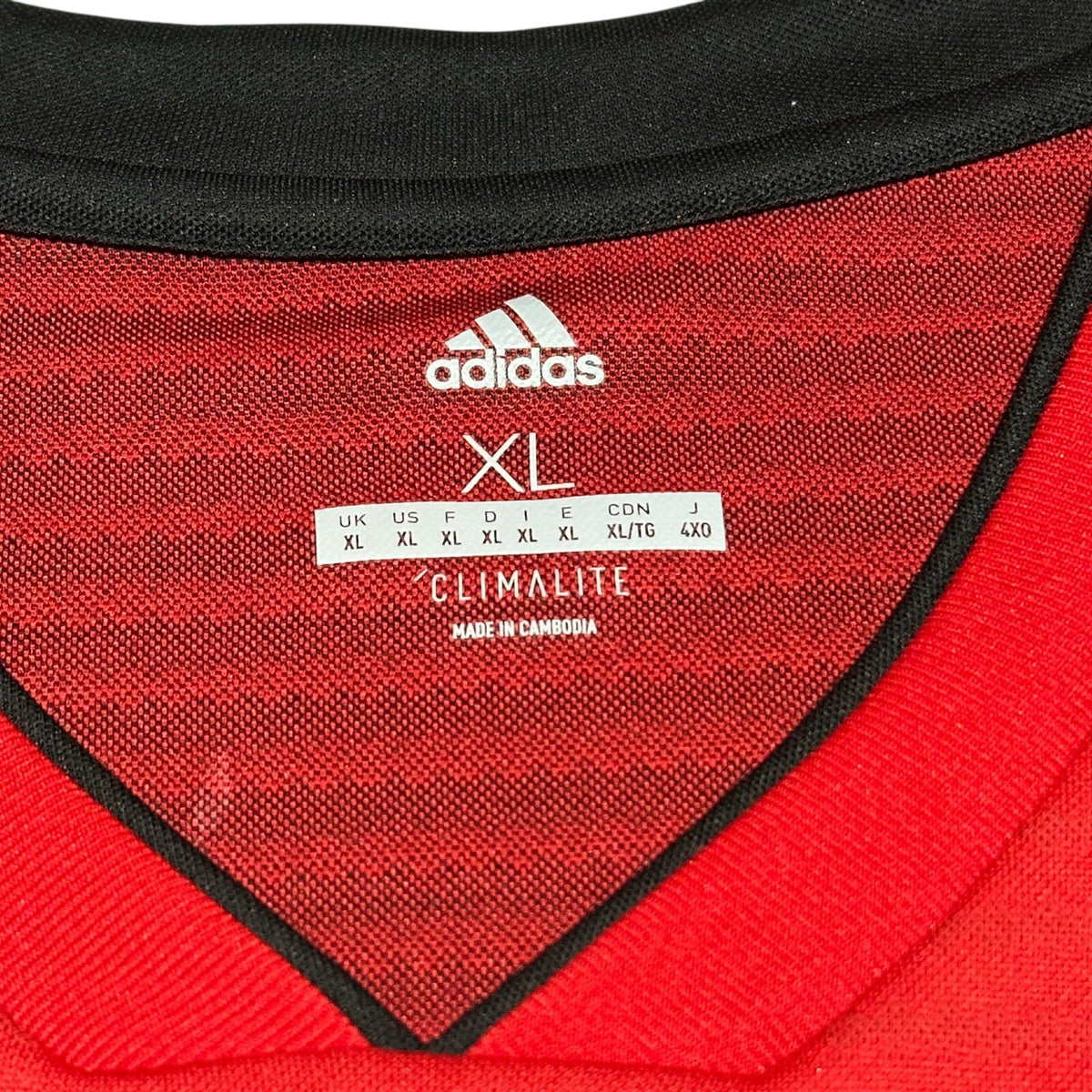 Manchester United 2018 2019 Home Shirt Adidas Long Sleeve Jersey Size XL