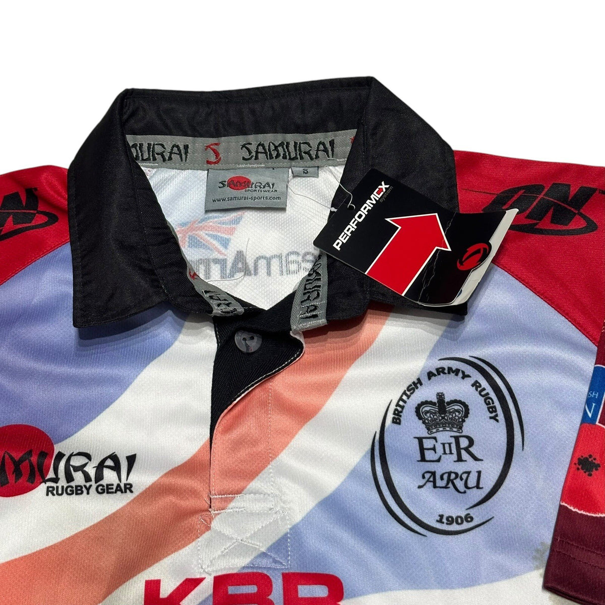 British Army Rugby Shirt NEW Size S 1906 commemorative Samurai Rugby Jersey