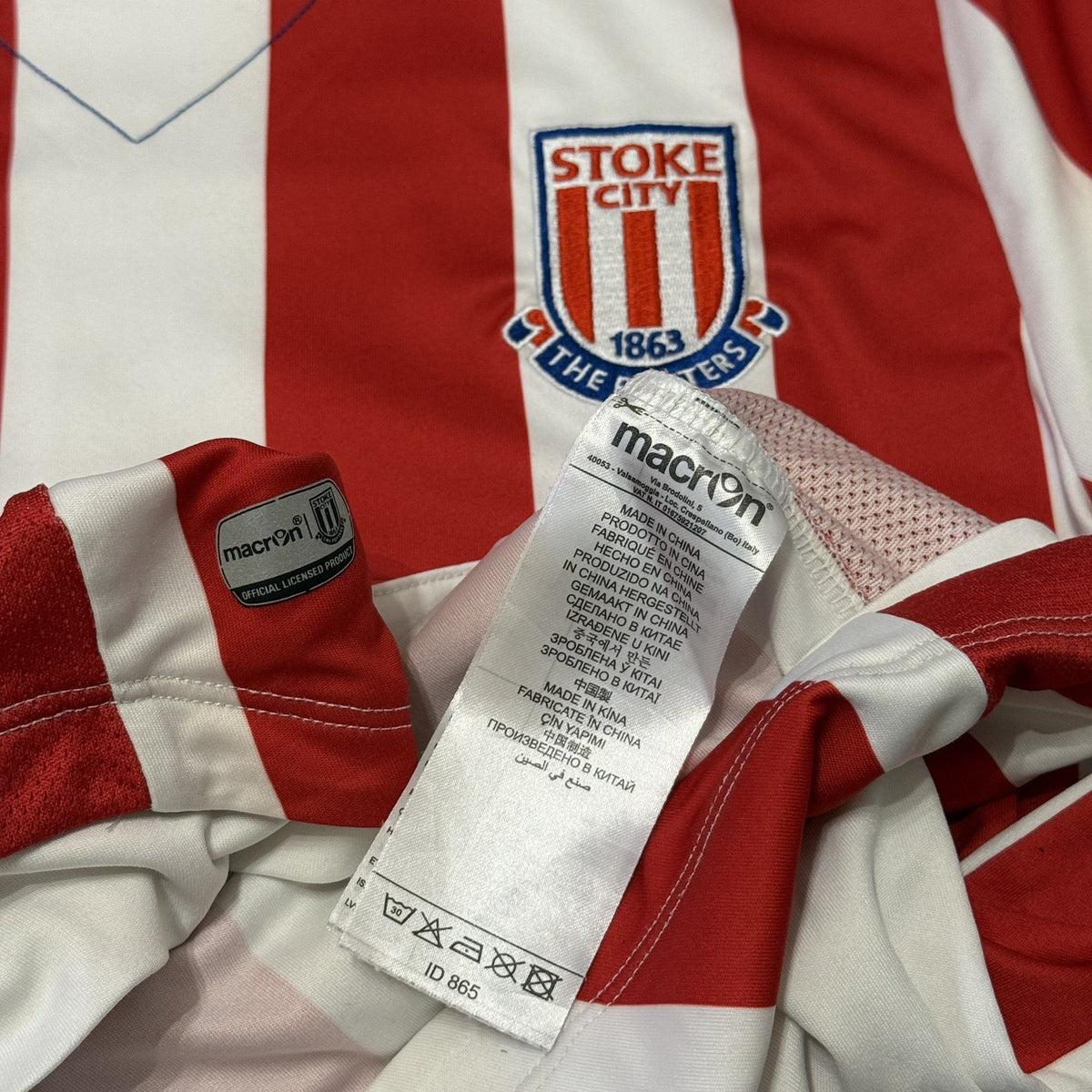 Stoke City Home Football Shirt 2016/17 Adults Medium Macron #21 Imbula