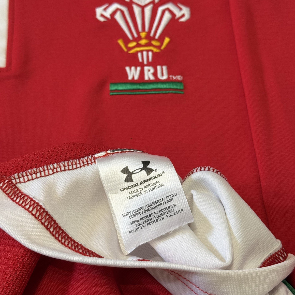 Wales Home Rugby Jersey Long Sleeve Under Armour 2008/09 Size XL Extra Large