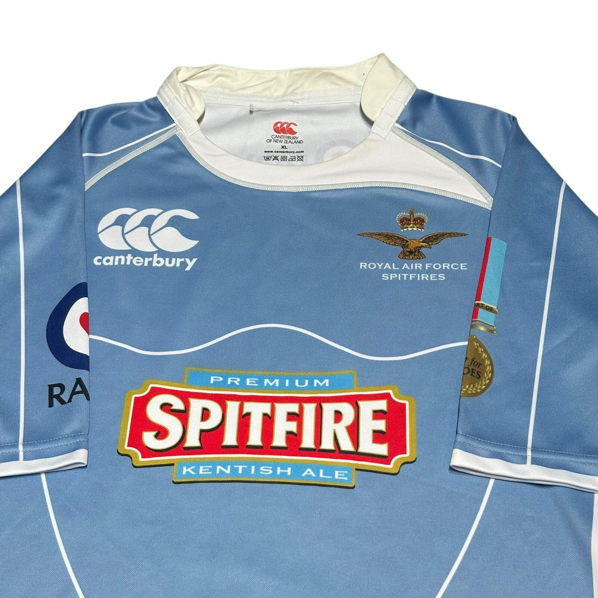 Cantebury Royal Air Force Rugby Shirt XL Jersey Spitfire Rugby 7s RAF