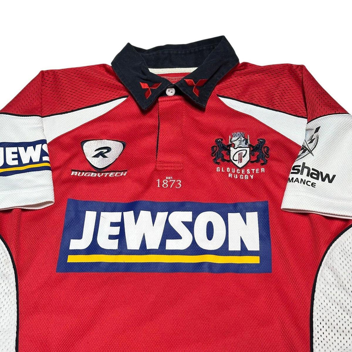Gloucester Rugby Home Shirt 2007/2008/2009 Rugbytech S Small Jersey Top