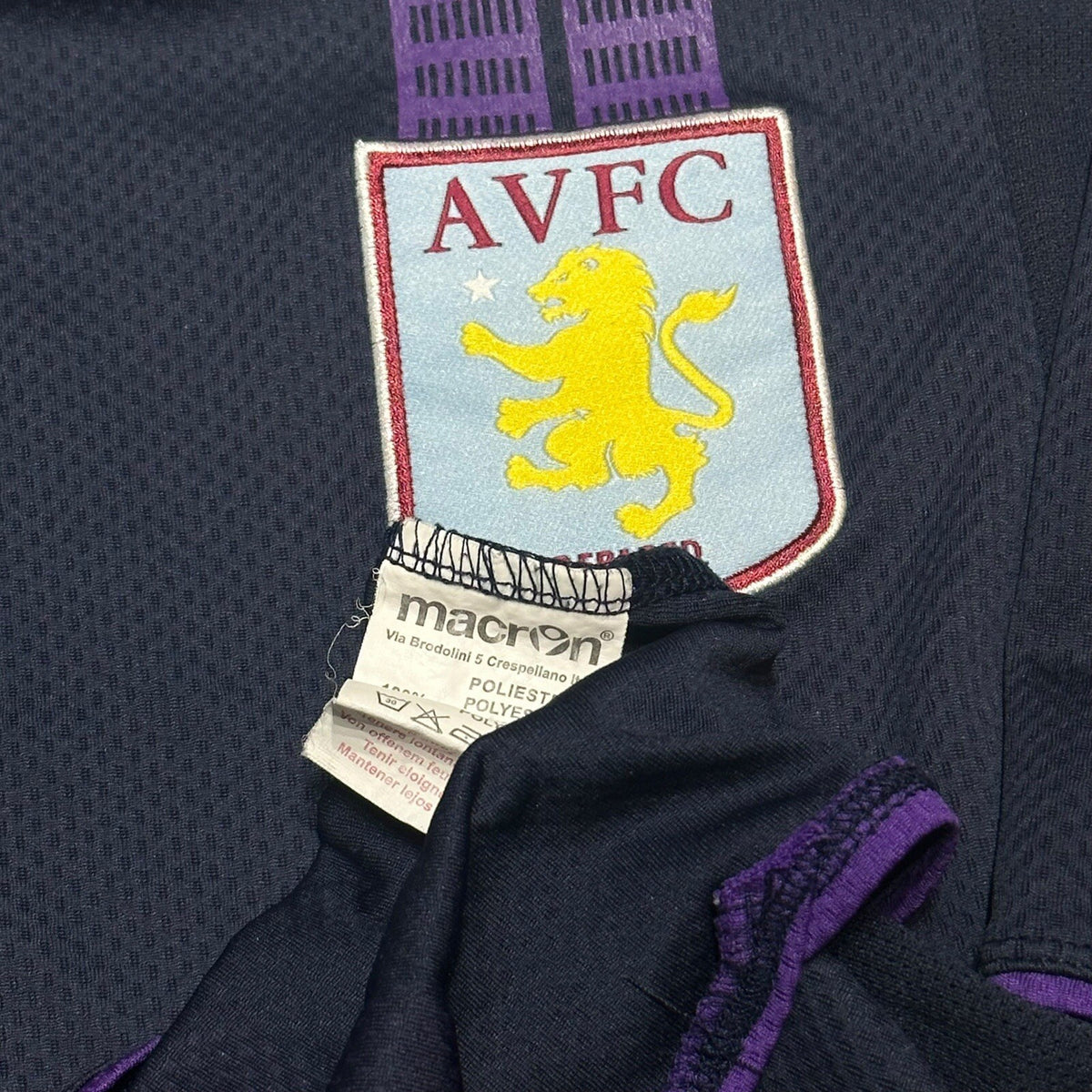 ASTON VILLA 2012/2013 TRAINING FOOTBALL SHIRT SOCCER JERSEY TOP MACRON SIZE M