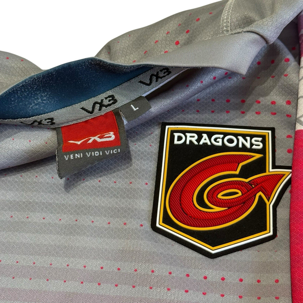 Newport Dragons Rugby European Shirt 2020/2021 VX3 Size Large Pink Jersey Top
