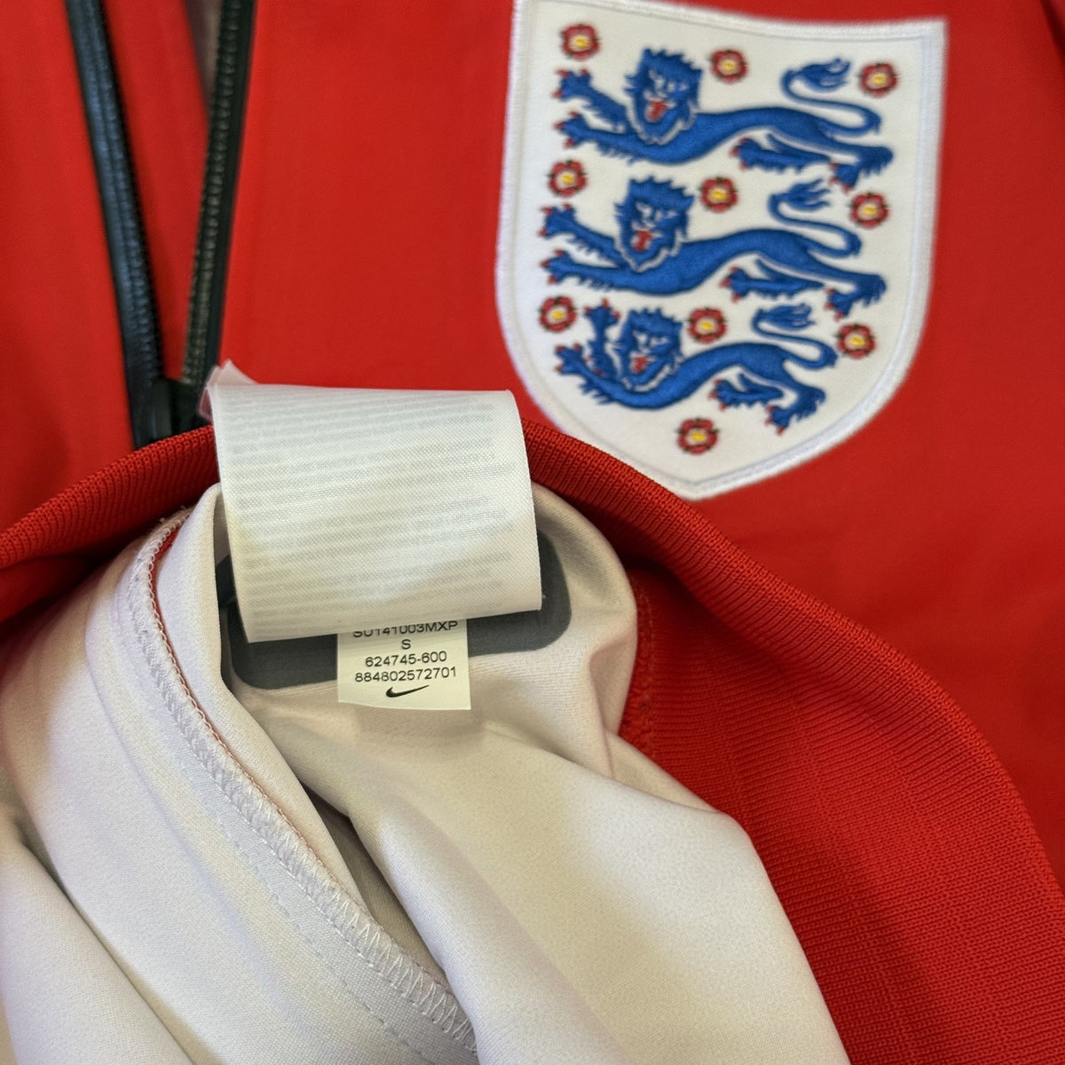 England Football Jacket Full Zip Nike Track Top Small Adults