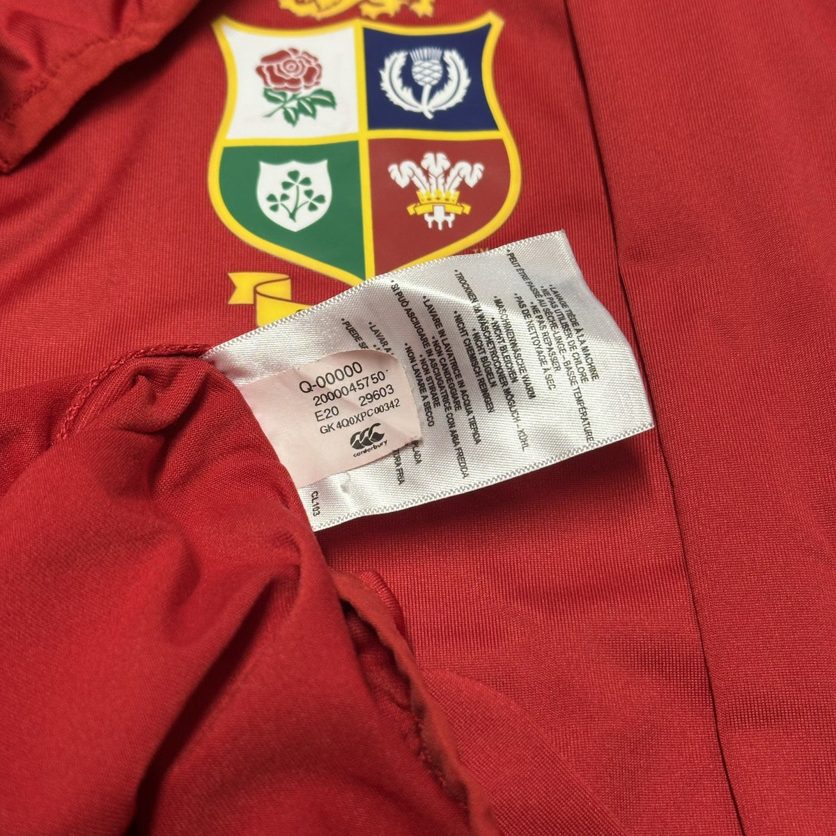 British & Irish Lions South Africa Canterbury Rugby Long Sleeve Top Shirt Size L