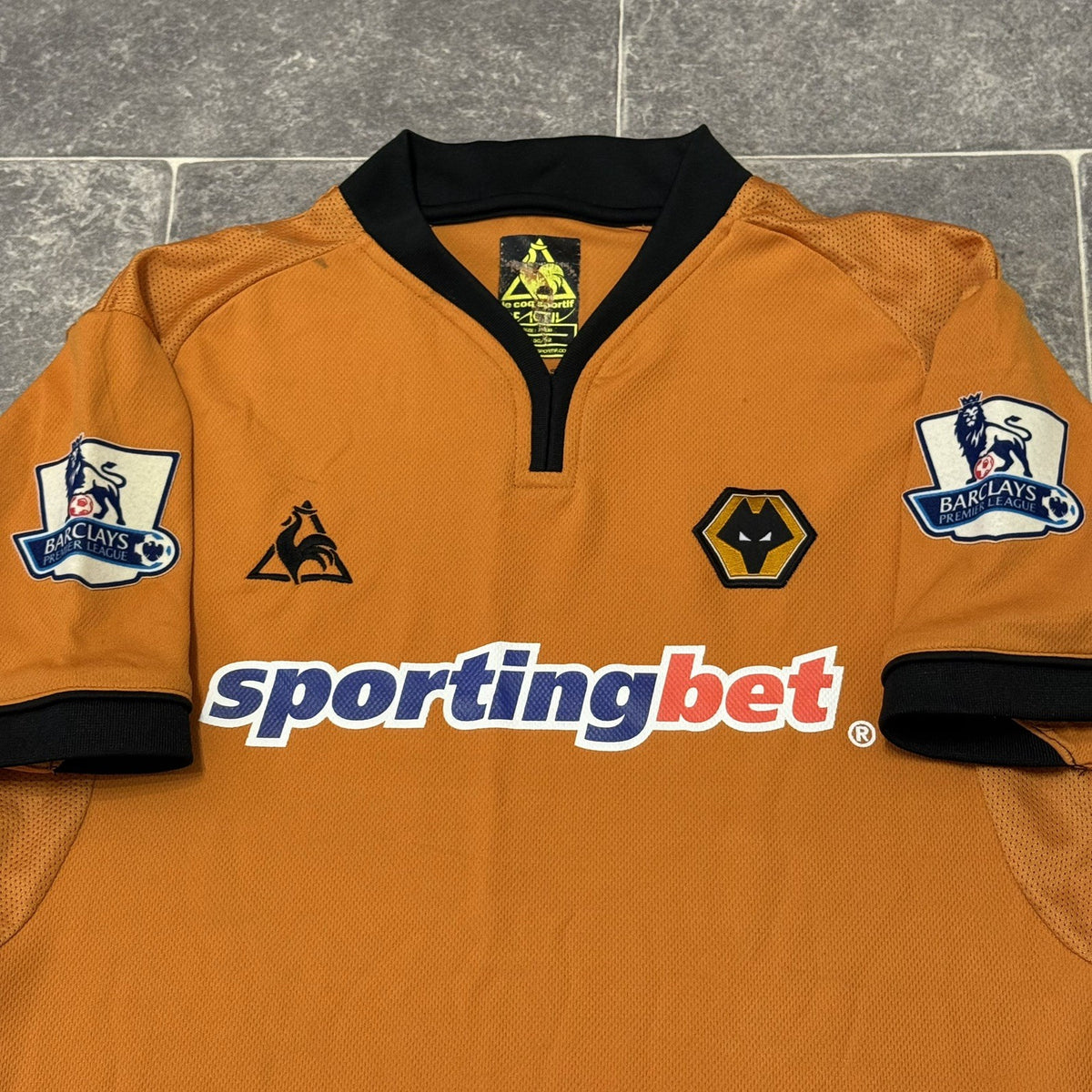 WOLVERHAMPTON Wanderers WOLVES home shirt jersey Le Coq Sportif 2009-10 adult XS