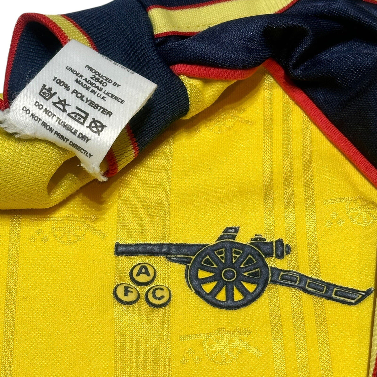 Arsenal 1988 - 1991 Adidas Away Shirt Small JVC Vintage Original