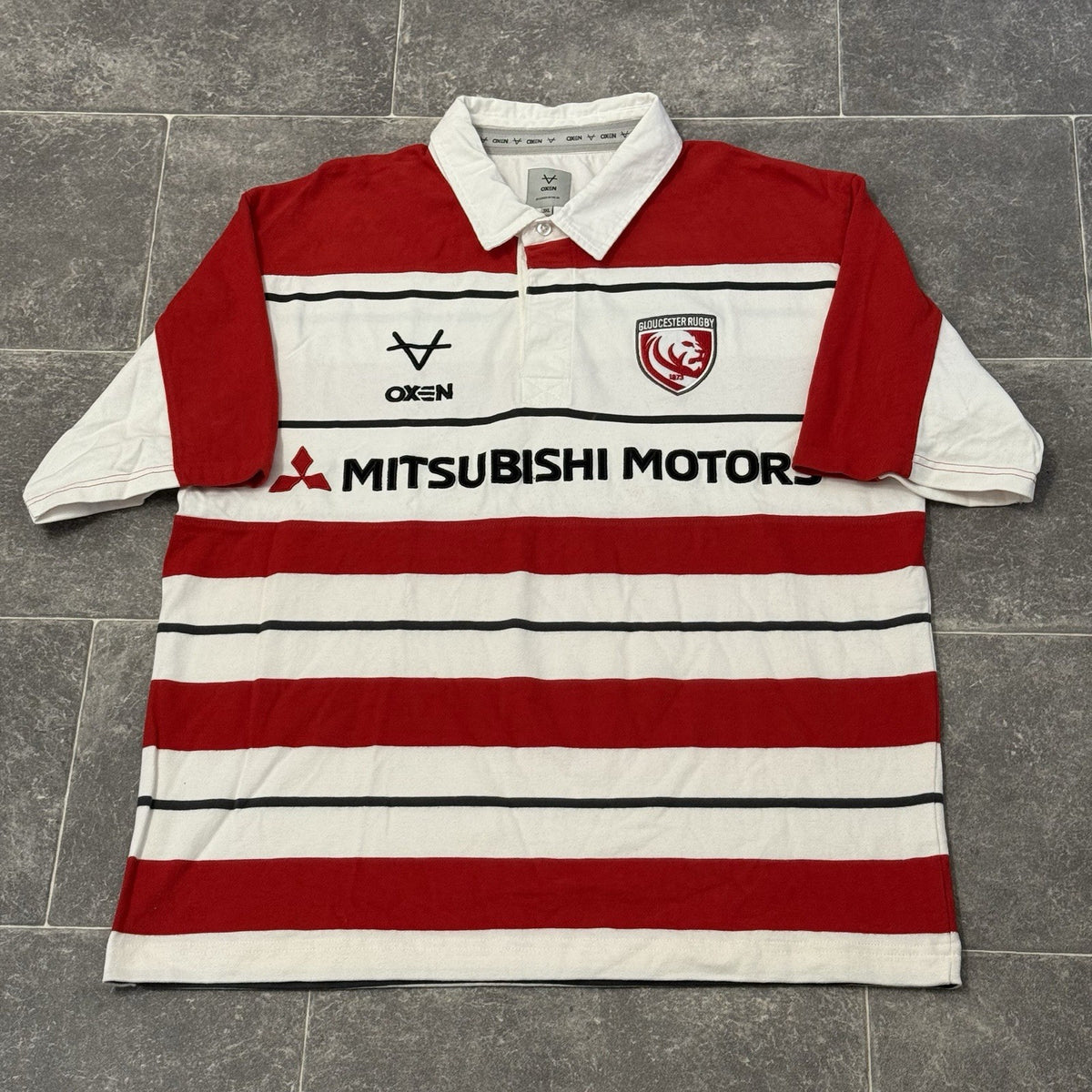 Gloucester Rugby Home Shirt 3XL 2019/2020 Oxen Classic Cotton Jersey XXXL Top