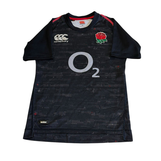 Canterbury England Rugby Shirt XS Adults Black 2018/19 Alternate Away Kit