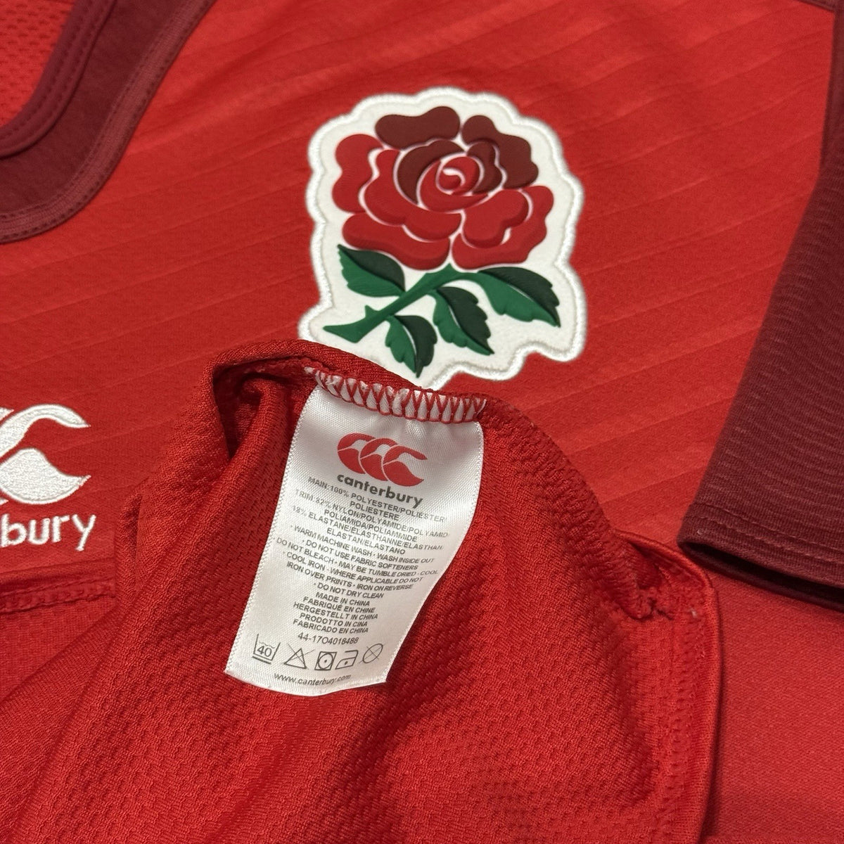 England 2015 iRB Rugby World Cup Canterbury Away Shirt Jersey Small Adults