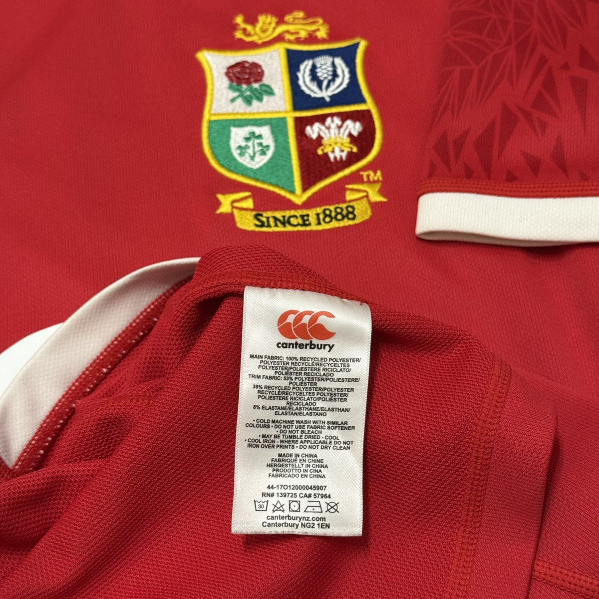 British Lions Men's Jersey Canterbury Rugby 2021 Jersey Small Adults