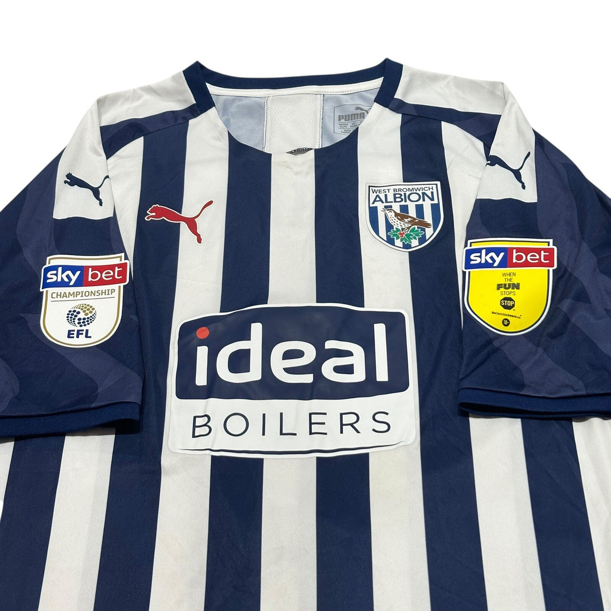 West Bromwich Brom Albion 2020-2021 Home Football Shirt Size XL WBA