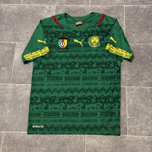 CAMEROON 2014 2015 HOME FOOTBALL SHIRT PUMA NATIONAL TEAM JERSEY SIZE MEDIUM
