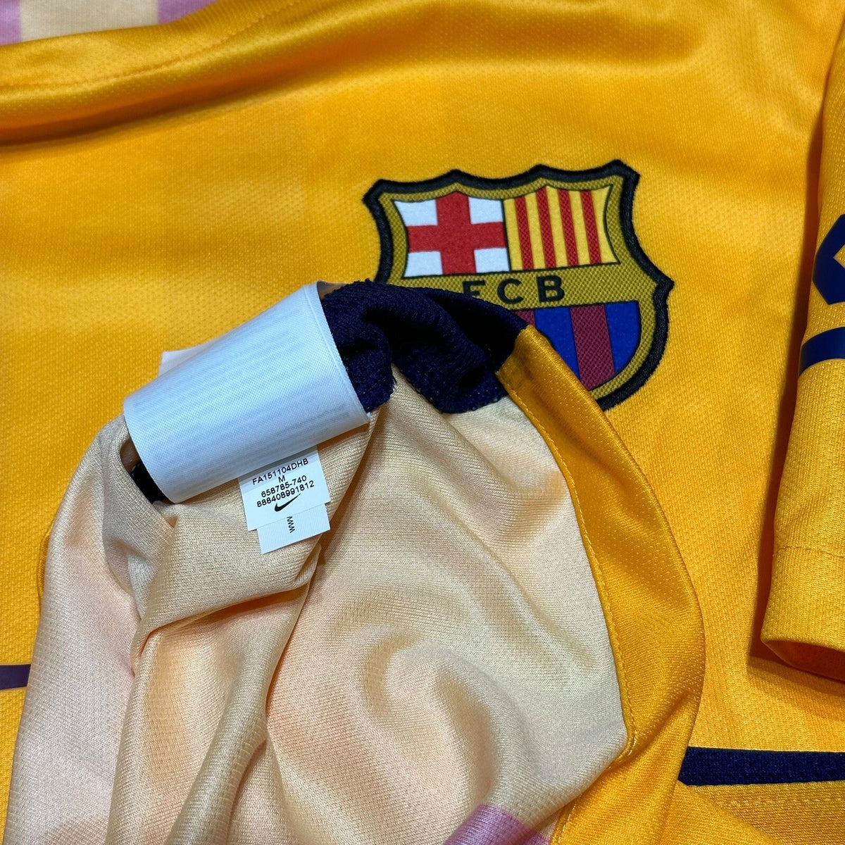 Barcelona Shirt Mens 2015/2016 Nike Away Soccer Jersey Size Medium