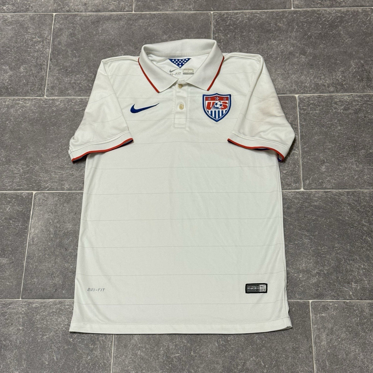 Nike United States Soccer Jersey Polo Shirt Size Small Adults
