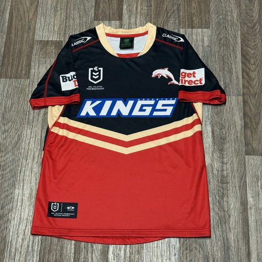 RUGBY MEN's TRAINING INDIGENOUS Dolphins NRL TOP JERSEY SMALL ADULTS