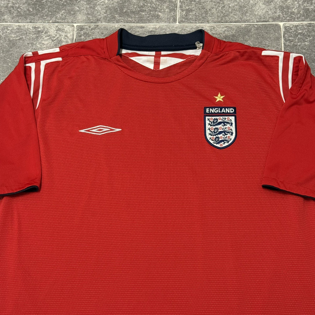 England Away Football Shirt 2004 Men’s XXL 2XL Umbro