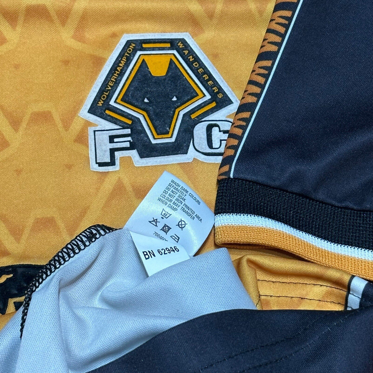 Wolverhampton Wanderers Home Football Shirt 1996/98 Large L Puma Wolves