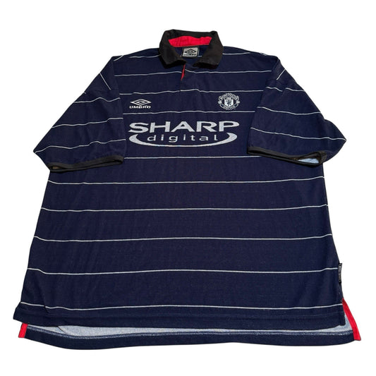 1999-00 Manchester United Umbro Away Football Shirt Size XXL Mens 2XL Vintage