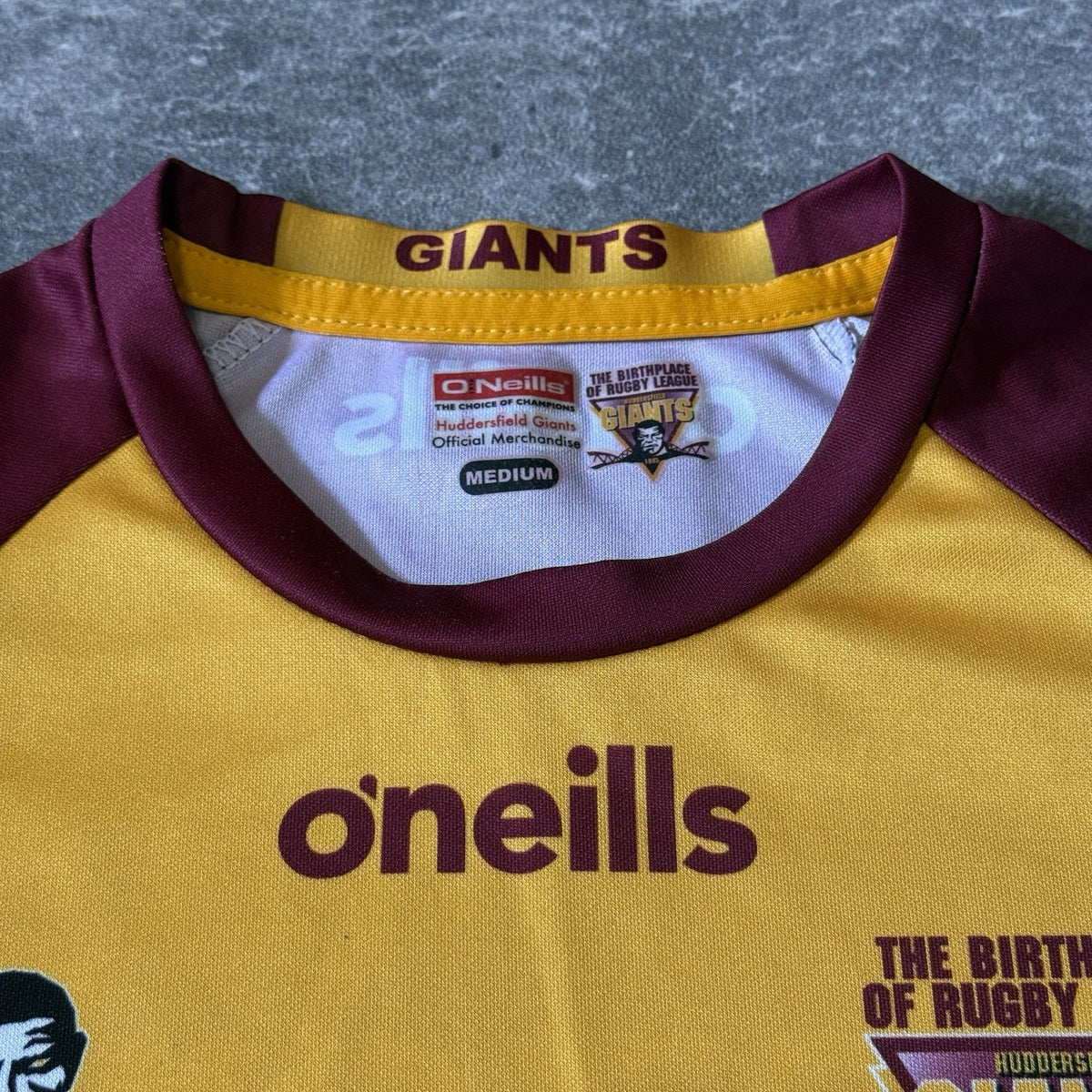 Huddersfield Giants Rugby Jersey Medium Adults O'neills Rugby League Shirt