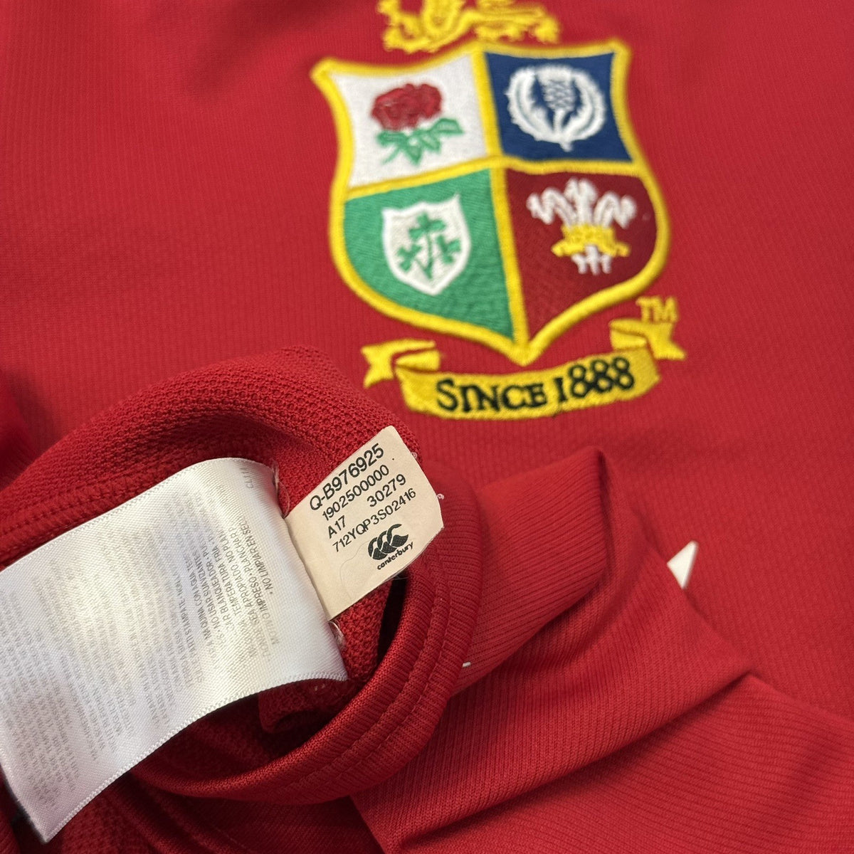 Canterbury British Lions 2017 Match Day Test Shirt XL Adults
