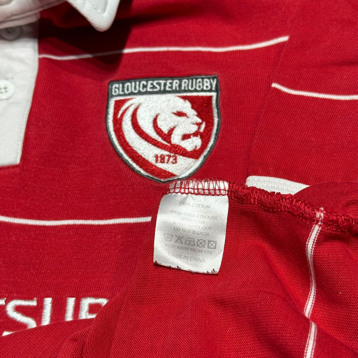 Gloucester Rugby Home Shirt 2020/2021 Oxen Small S Jersey Cotton Top