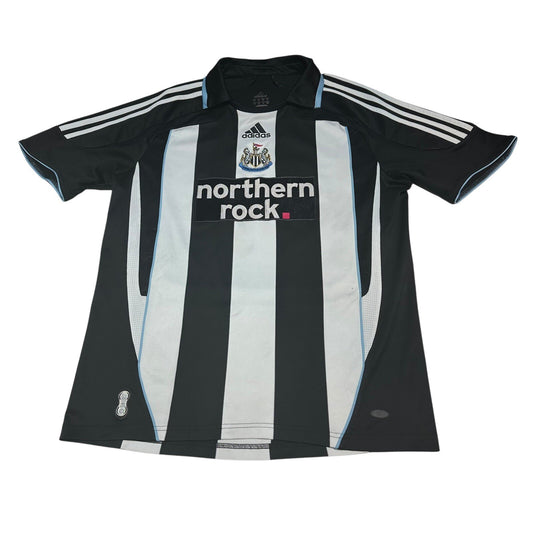 NEWCASTLE UNITED 2007/2009 HOME FOOTBALL SHIRT #17 Smith ADIDAS SIZE M