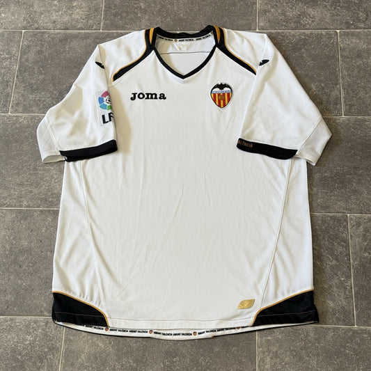 VALENCIA 2011/2012 HOME FOOTBALL SHIRT SOCCER JERSEY SIZE XXL ADULT JOMA USED