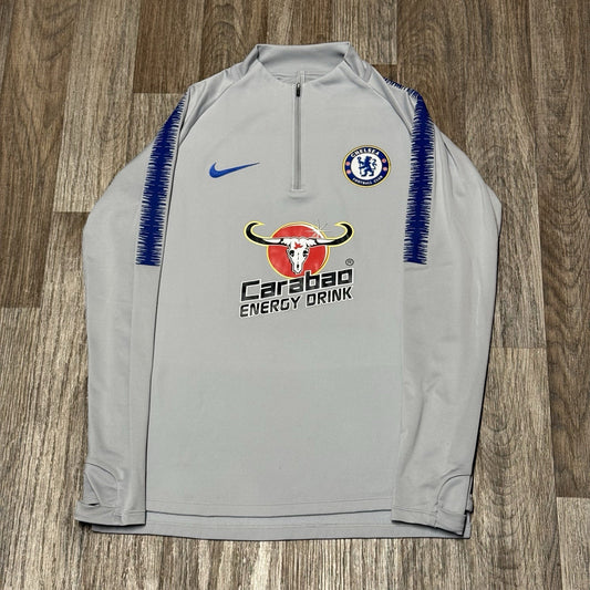 Chelsea Football Training Top Nike Medium 1/4 Zip Strike Drill 2018 2019