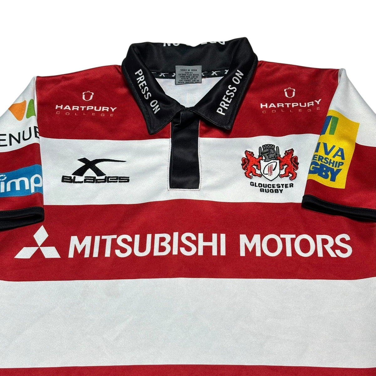 Gloucester Rugby Home Shirt 2016/2017 Womans 12 XBlades Jersey Top