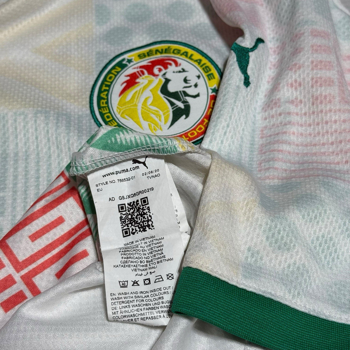 Senegal PUMA Home Football Shirt 2020/21 Multicolour Soccer Jersey Men's Medium