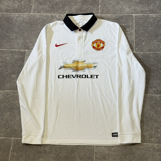 Manchester United Longsleeve Away Football Shirt 2014/15 Adults Medium Nike