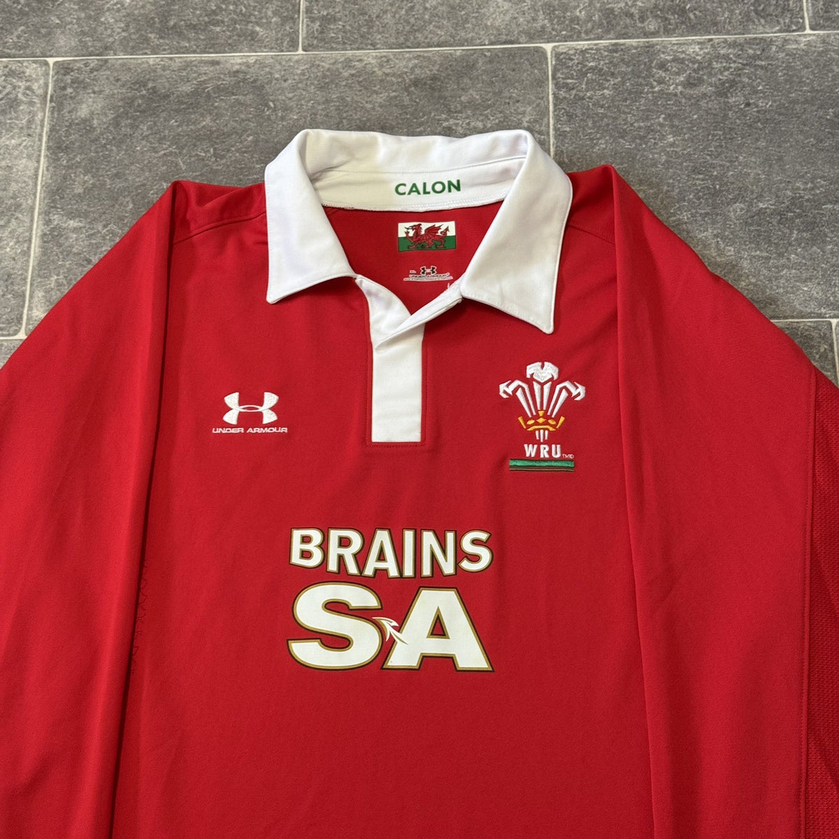 Wales Home Rugby Jersey Long Sleeve Under Armour 2008/09 Size XL Extra Large