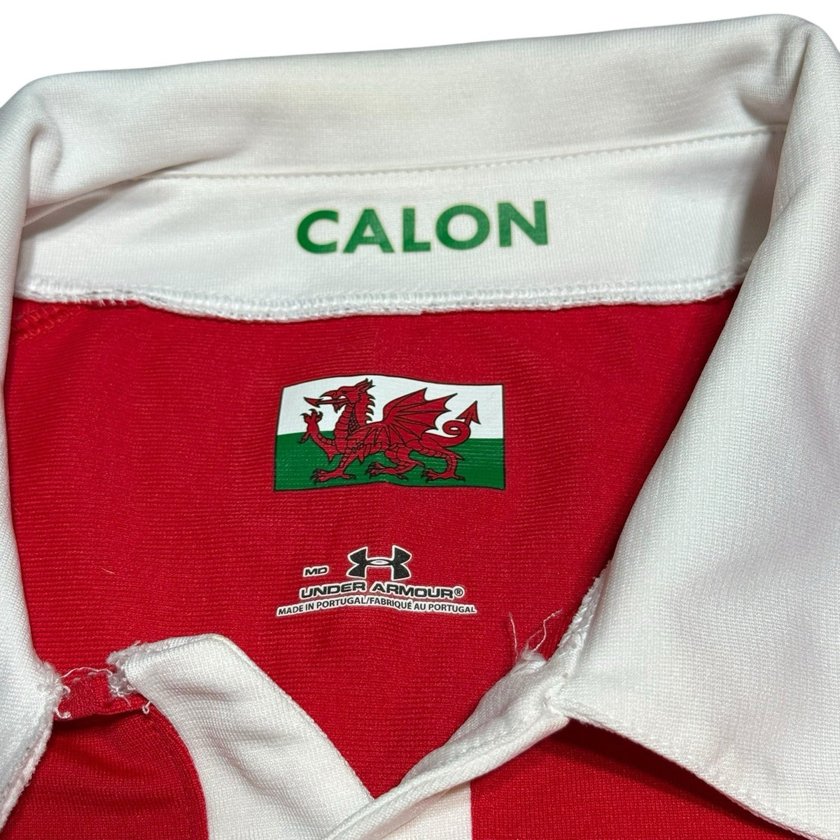 Under Armour Wales Rugby Shirt Home 2008 2009 Red Mens Medium