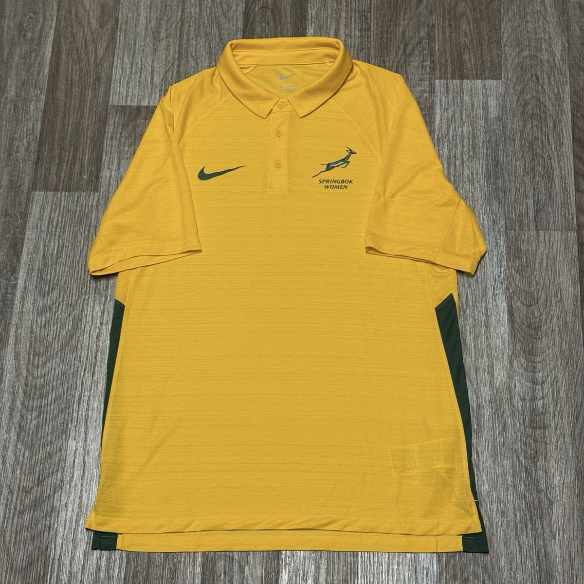 SOUTH AFRICA RUGBY SHIRT JERSEY SPRINGBOKS WOMANS MEDIUM ADULTS NIKE ORIGINAL