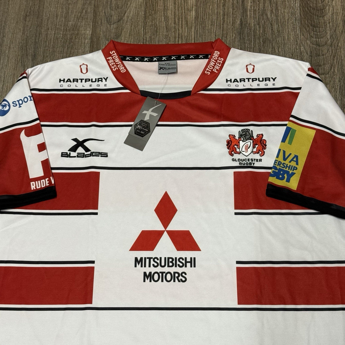 Gloucester Rugby Home Shirt 2015/2016 - XBlades XXL 2XL Jersey Top New with Tags