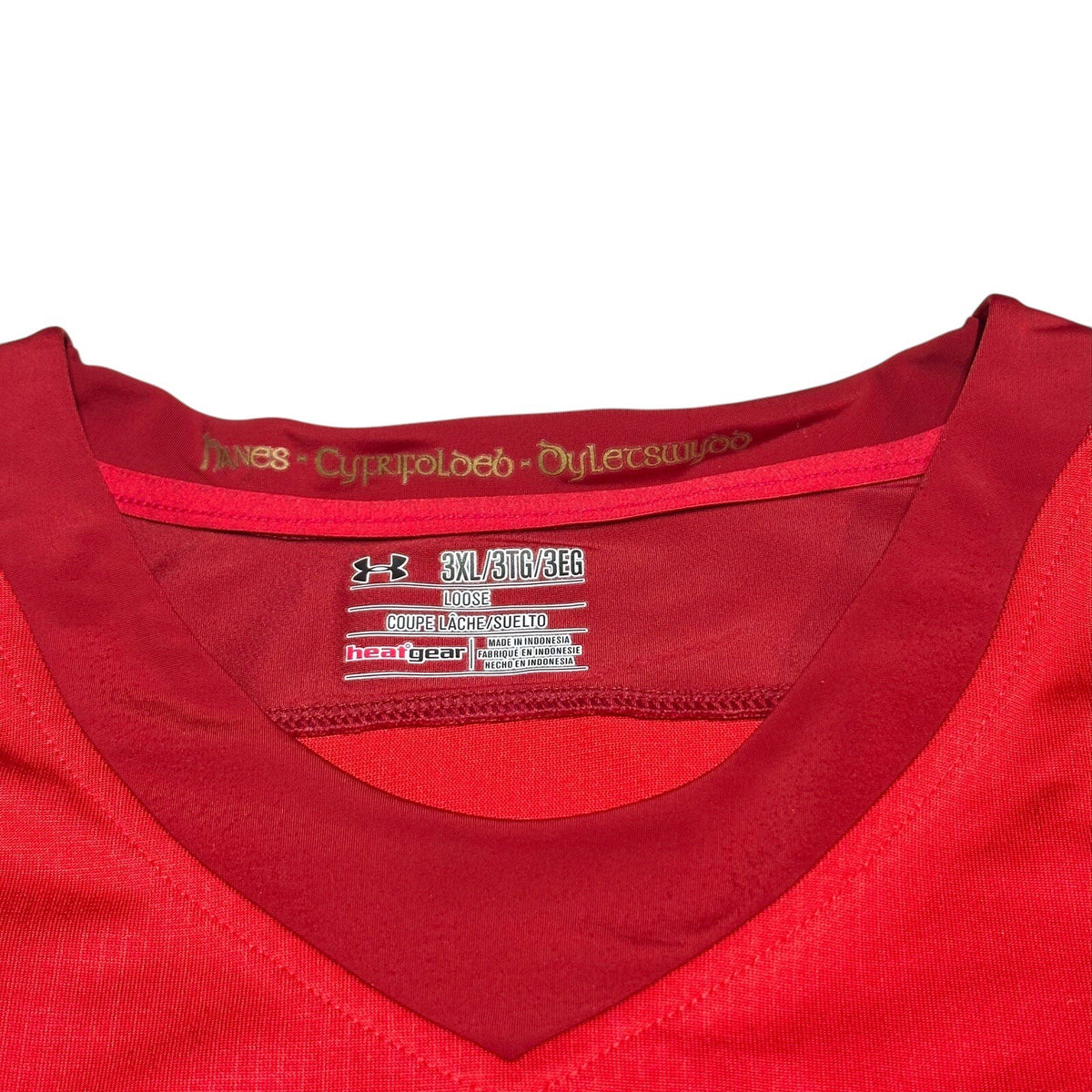 Wales Rugby Shirt 2015 World Cup Mens 3XL WRU Home Union Under Armour Jersey