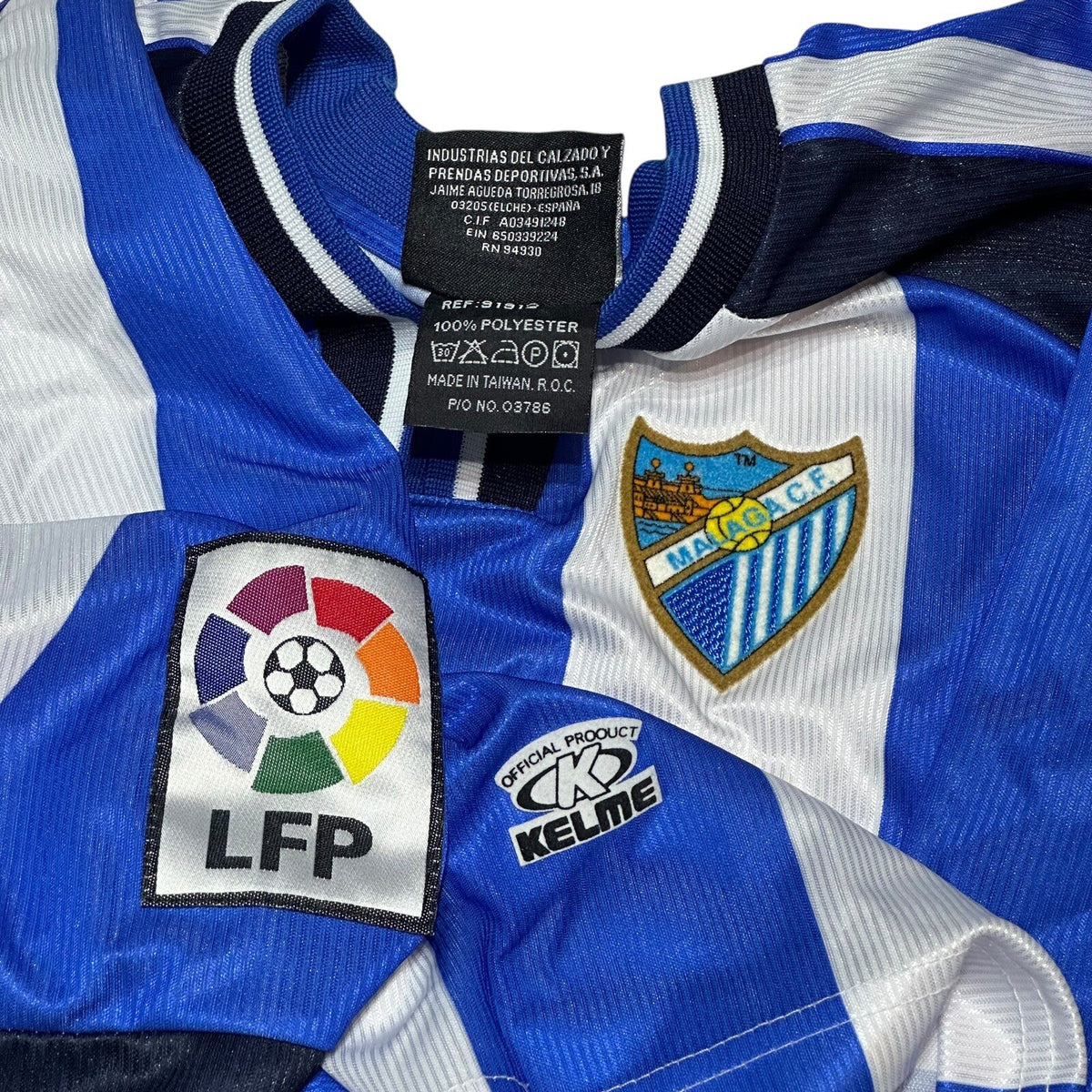 MALAGA 1999/2001 HOME FOOTBALL SHIRT KELME VINTAGE JERSEY SIZE M