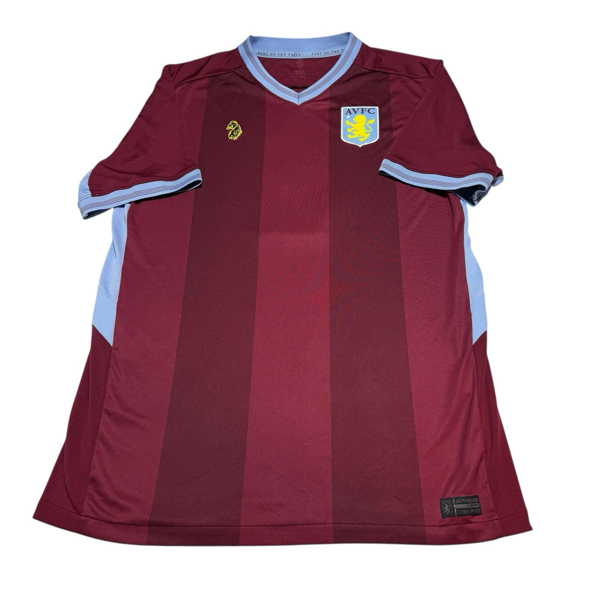 Aston Villa Rare Sponsorless Luke Home Shirt Size Large Number 6. Academy Kit