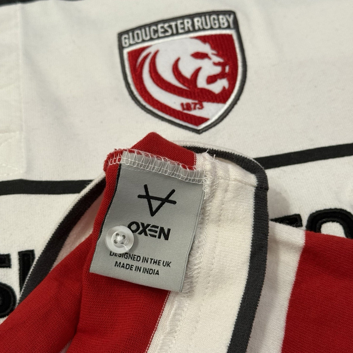 Gloucester Rugby Home Shirt 3XL 2019/2020 Oxen Classic Cotton Jersey XXXL Top