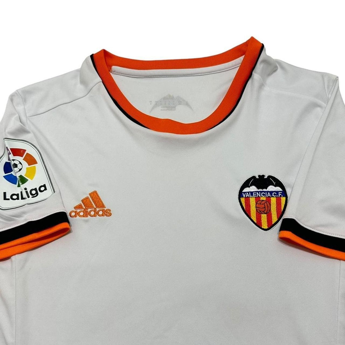Valencia Football Shirt 2016 Adidas Home Training Jersey Size S