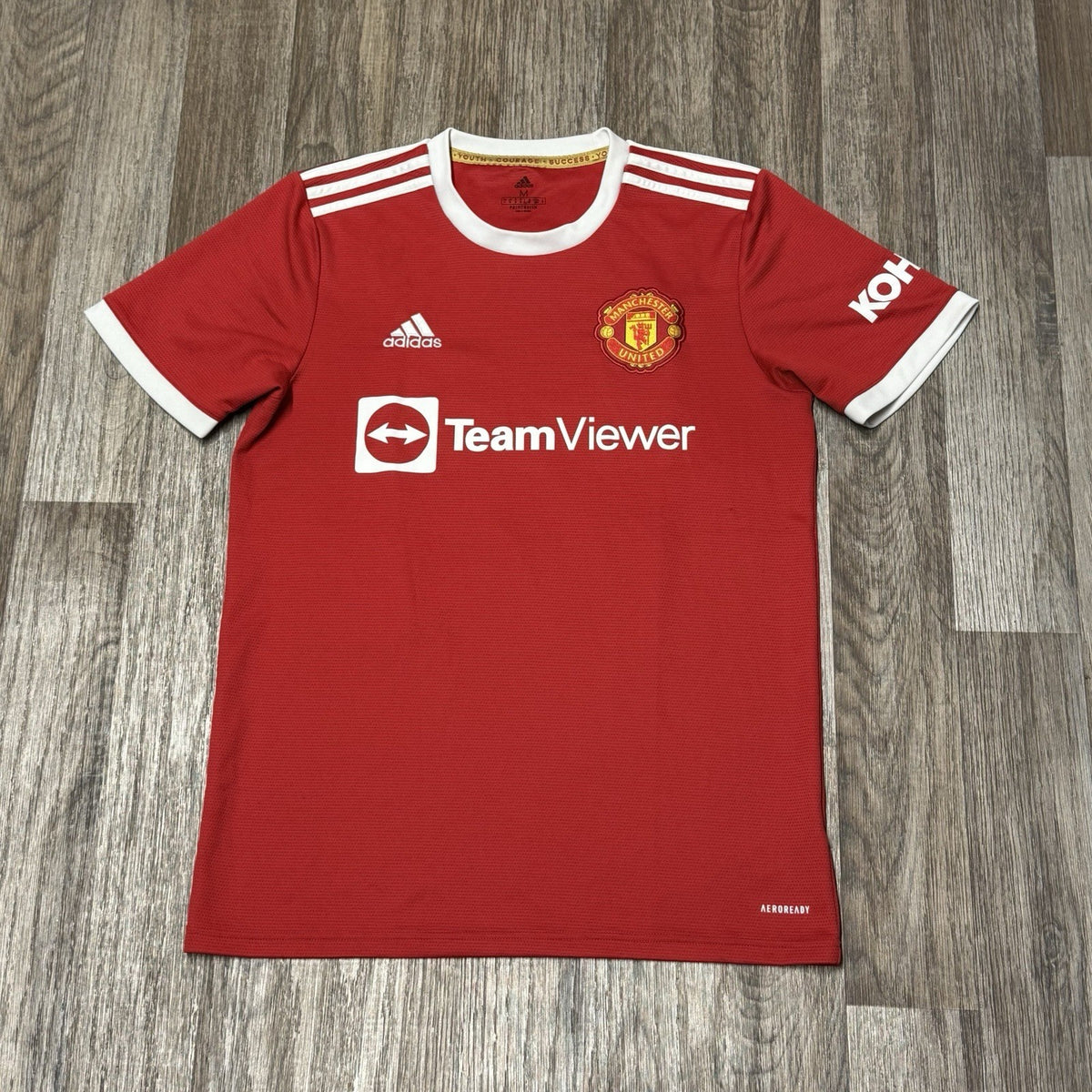 Manchester United 21/22 Home Football Shirt Sancho 25 Adidas Authentic Medium