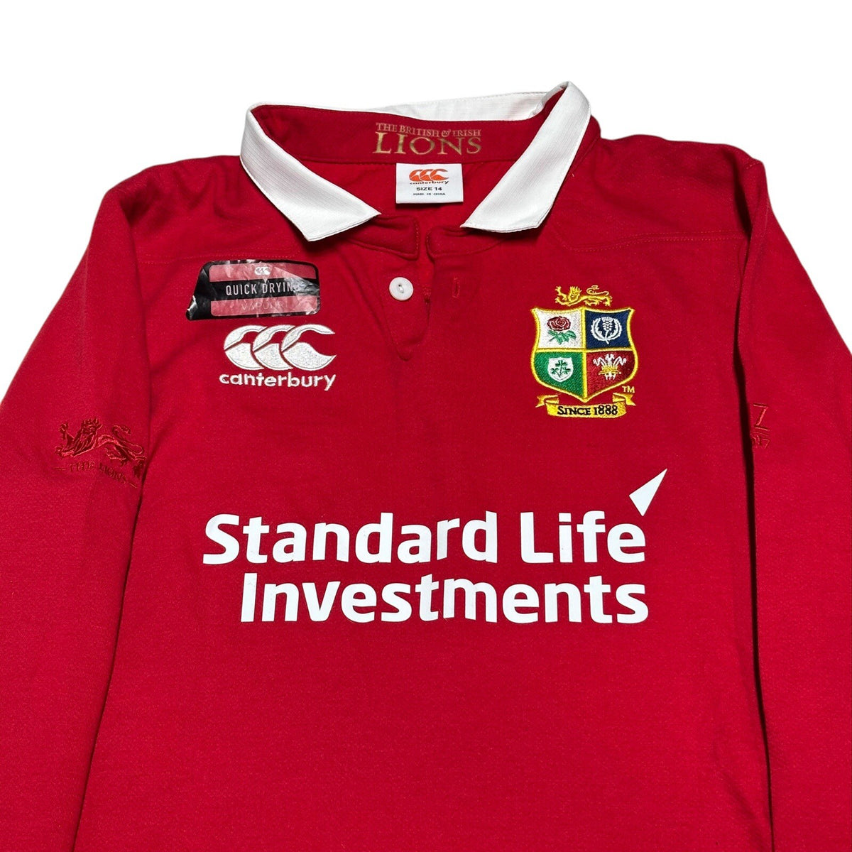 British & Irish Lions Canterbury Rugby Union Long Sleeve Jersey Womans 14