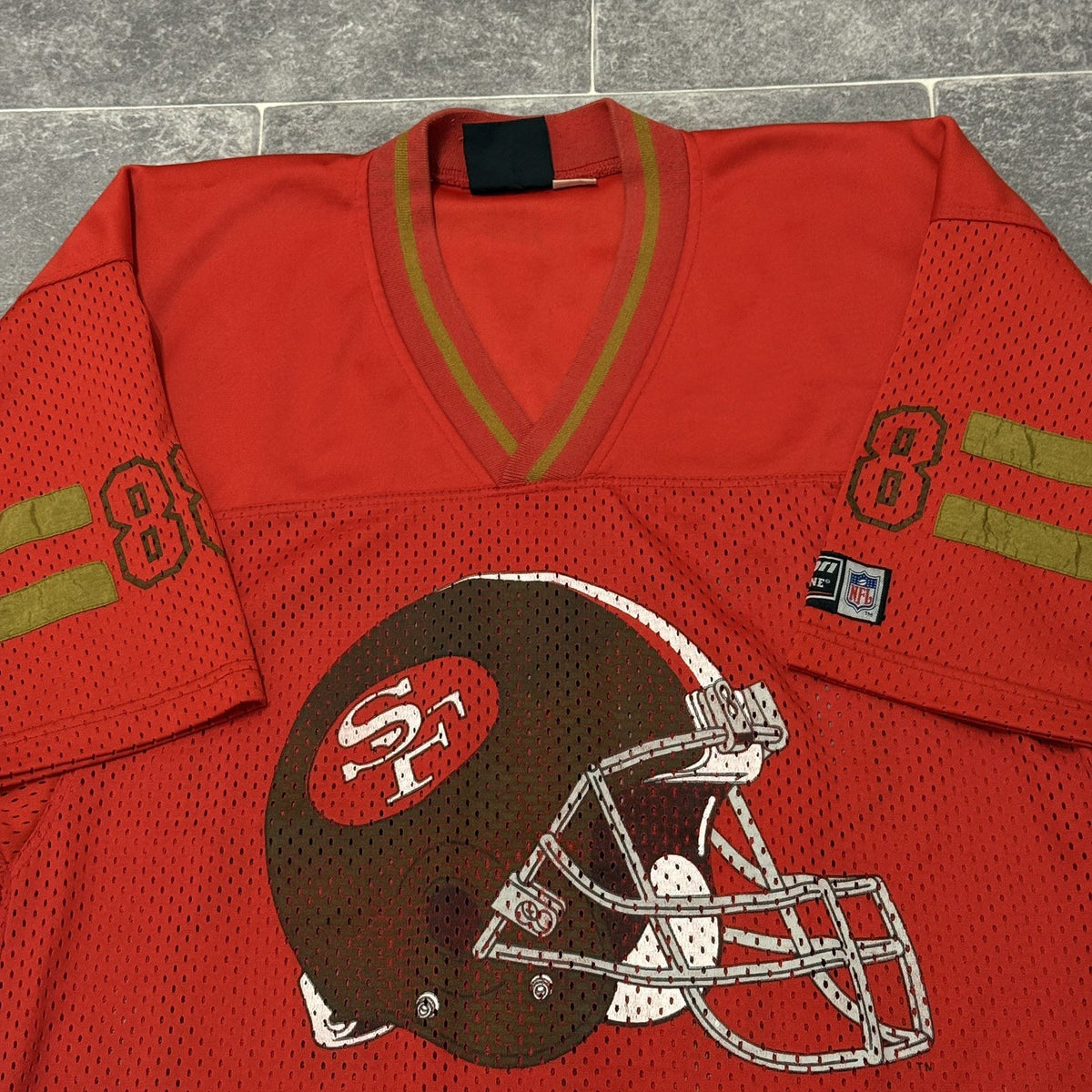 Vintage NFL San Francisco 49ers Football Jersey Shirt Number #88 CAMPRI XL ADULT
