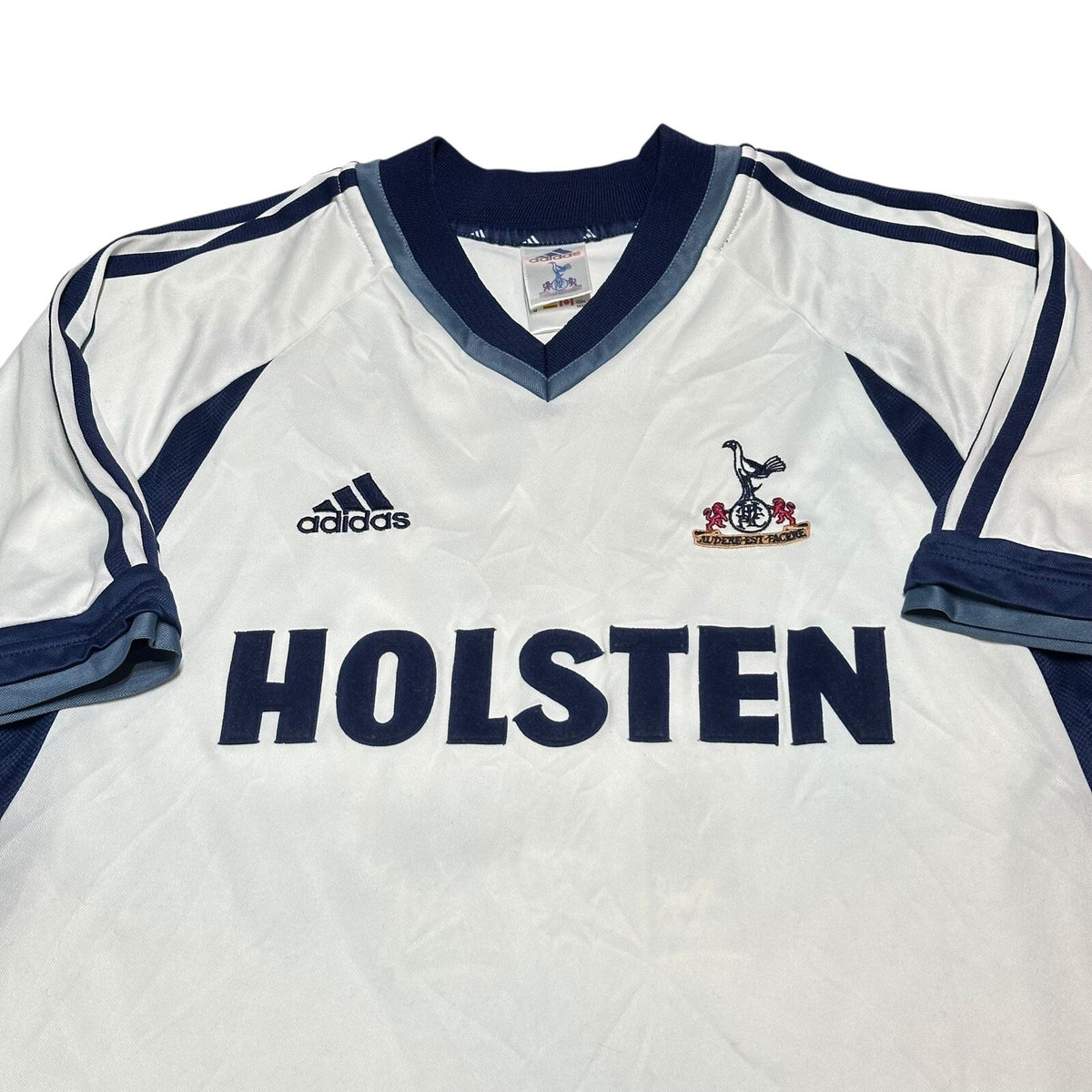 Authentic Adidas Tottenham Hotspur 2001-2002 Home Shirt Size M Medium #14 POYET