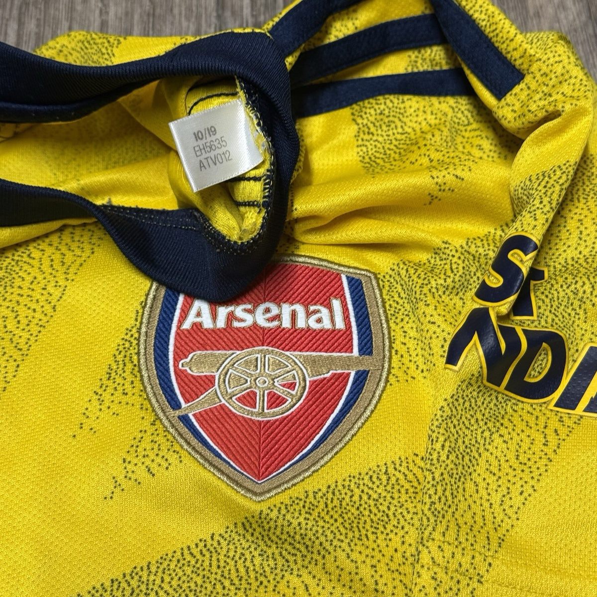 Arsenal Away Football Shirt 2019/20 Adults Medium Adidas