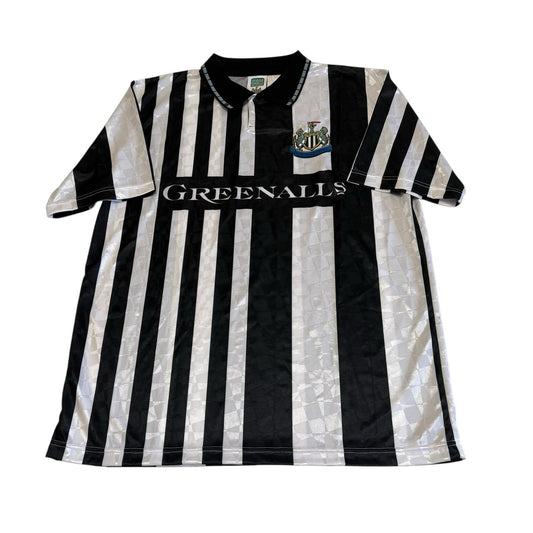 Newcastle United 1990 Score Draw Home Football Shirt Men's XL Extra Large