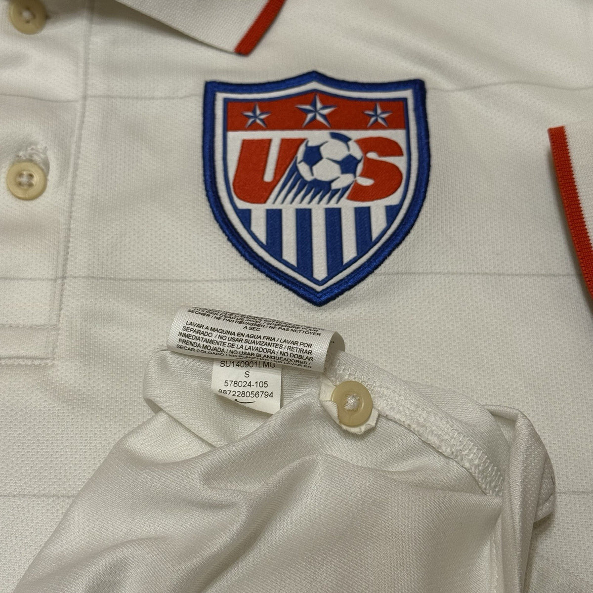 Nike United States Soccer Jersey Polo Shirt Size Small Adults